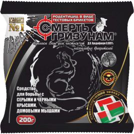 Смерть грызунам (тесто) родентицид (Укравит)