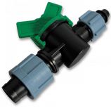 Старт-коннектор стрічка/з'єднання для трубки з підтискною гайкою і мінікраном (25 шт.) DSTZ02-1701L (Bradas)