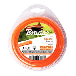 Жилка (леска) для триммера TRIMMER квадратный переплет 15м (Bradas)