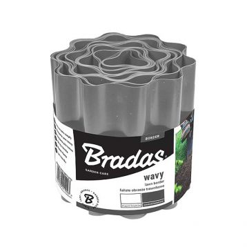 Бордюр для клумбы волнистый серый (Bradas)
