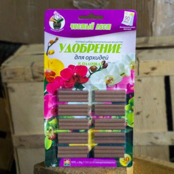 Чистый лист орхидея мин. удобр. в палочках (Kvitofor)