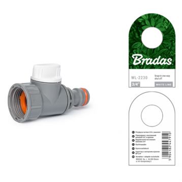 Адаптер с краном WHITE LINE РВ 3/4" (Bradas)