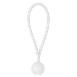 Эластичный резиновый шнур с шариком 20см BUNGEE CORD BALL белый (25 шт.) (Bradas)