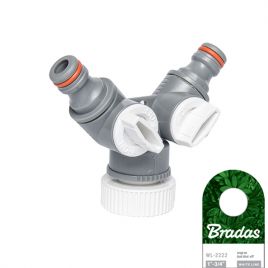 Трійник з кранами РВ 1"/3/4" WHITE LINE