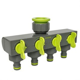 Распределитель с 4 кранами РВ 3/4" LIME EDITION