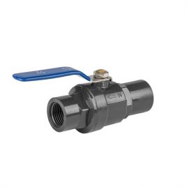 Кульовий кран PVC PN10 1" ручка SS - змішувач 