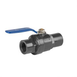 Кульовий кран PVC PN10 1/2" ручка SS - змішувач 
