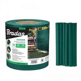 Стрічка для забору 19см x 35м 450г / м2 зелена