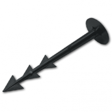 Штифт прямий зубчастий для кріплення агротканини 12 см