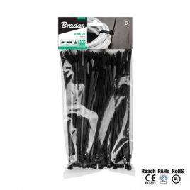 Стяжки кабельные пластиковые UVBlack 2,5 х 100 мм (100 шт.) 