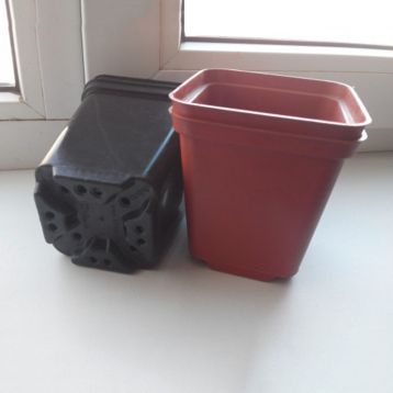 Горщик для розсади квадратний 15*15*15_3 л Kloda