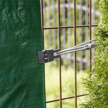 Затискач для сіток/тентів BUNGEE CORD CLIPS, зелений, 50 шт. (Bradas)