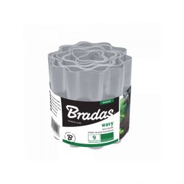 Бордюр хвилястий 9м*15см світло-сірий (Bradas)