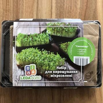 Смачнисимо набор для выращивания микрозелени (редиска,лук,салат) (World of Seeds)