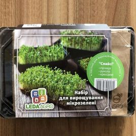 Спайси набор для выращивания микрозелени (кресс-салат,горчица,руккола) (World of Seeds)