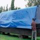 Тент тарпауліновий універсальний 45 гр/м2 синій 