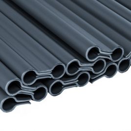 Кліпси для огороджувальної стрічки SOLID 19 см сірі (20 шт.) 