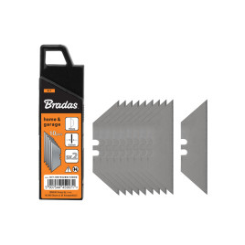 Змінні трапецієподібні леза19 мм BLACK (10шт.), DIY-KN1902BB/10B (Bradas)