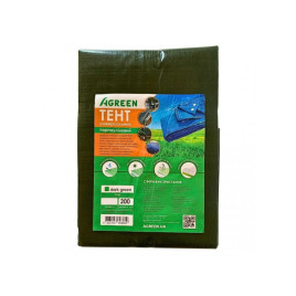 Тент тарпаулиновый 200 гр/м2 зеленый (Agreen)