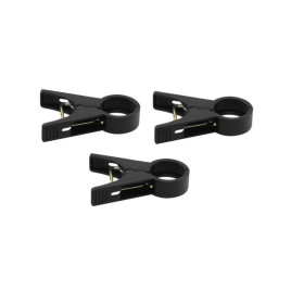 Затискачі (кліпси, прищіпки) для кріплення рослин 20 мм чорні (10 шт.) TYK20BK/10 (Bradas)