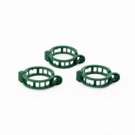 Зажимы (клипсы, кольца) для крепления растений 20 мм зеленые (Bradas)