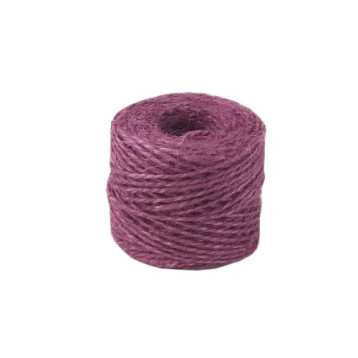Шпагат джутовый цветной фиолетовый