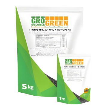 Удобрение Гролиф (Groleaf) 30-10-10+TE+QPS45 