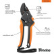 Секатор садовый V-SERIES с наковальней, сталь SK-5, KT-V1049 (Bradas)