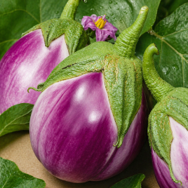 Ротонда F1 семена баклажана кругл. св.-фиолет. (Seedera)