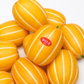 Перлина F1 насіння дині ранньої 55-60 дн. 0,8-0,9 кг овал. помаранч./біл. (Asia Seed)