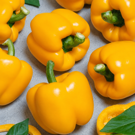 Жовтий куб F1 насіння перцю солодкого типу Блочний среднього 110-115 дн 250-300 гр 12х12 см 8-10 мм желт (GL Seeds)